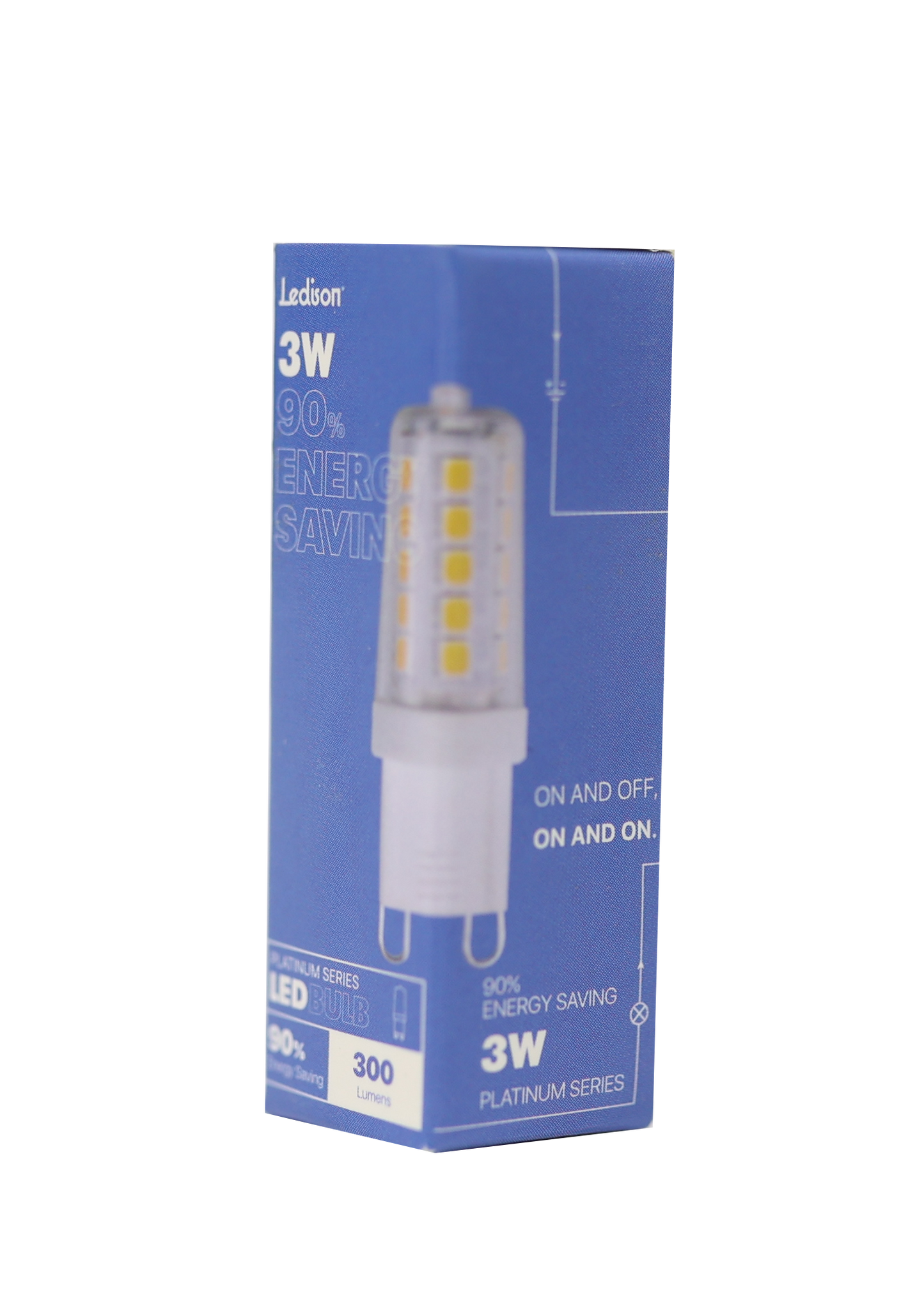 BOMBILLO LEDISON G9 3W LUZ AMARILLA