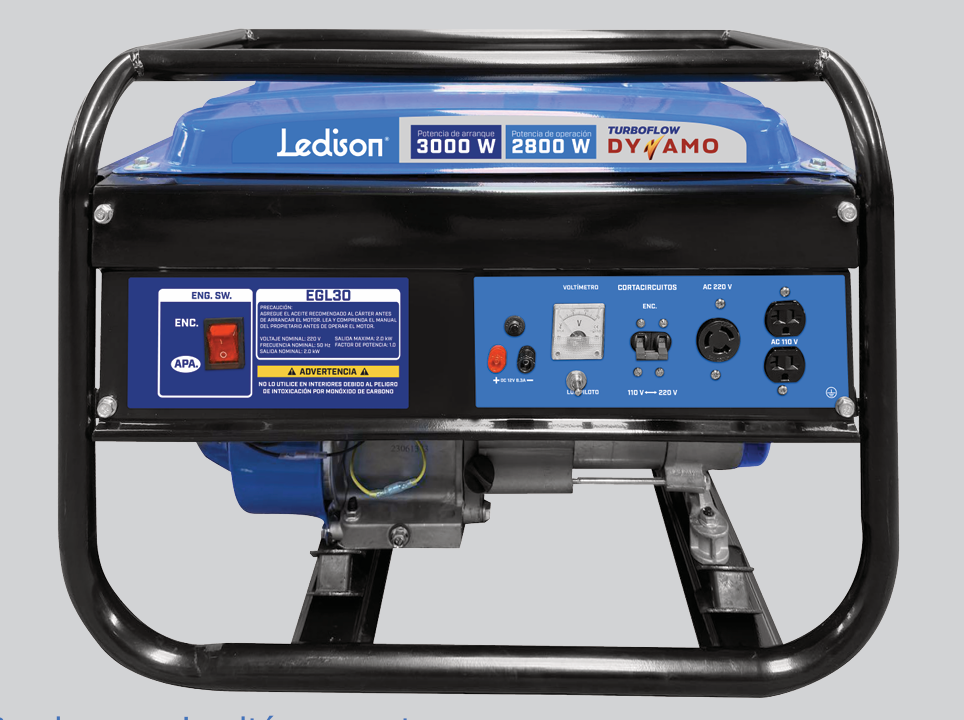 GENERADOR ELECTRICO LEDISON 3000W TURBOFLOWDYNAMO