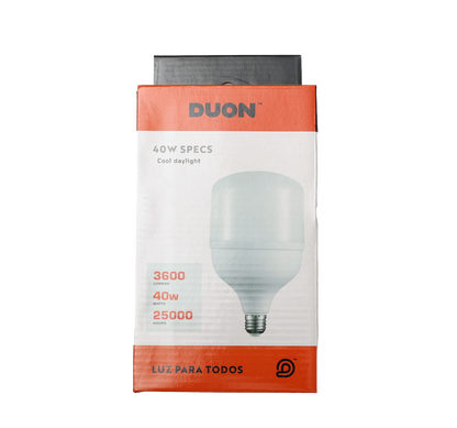 BOMBILLO M/ DUON 40W LUZ BLANCA