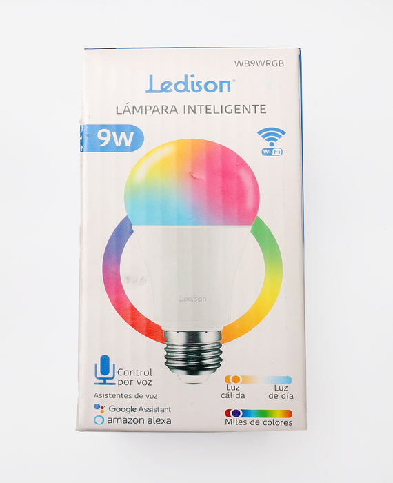 BOMBILLO LEDISON 9W MULTICOLOR WIFI/BLUETOOTH ALEXA