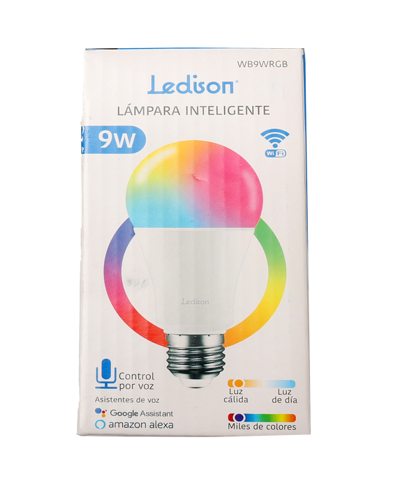 BOMBILLO LEDISON 9W MULTICOLOR WIFI/BLUETOOTH ALEXA