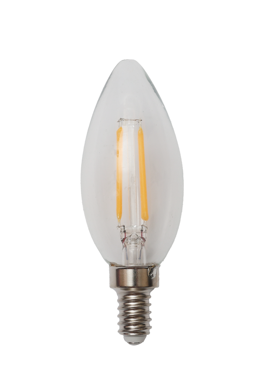 BOMBILLO LEDISON FILAMENTO E12 4W LUZ AMARILLA