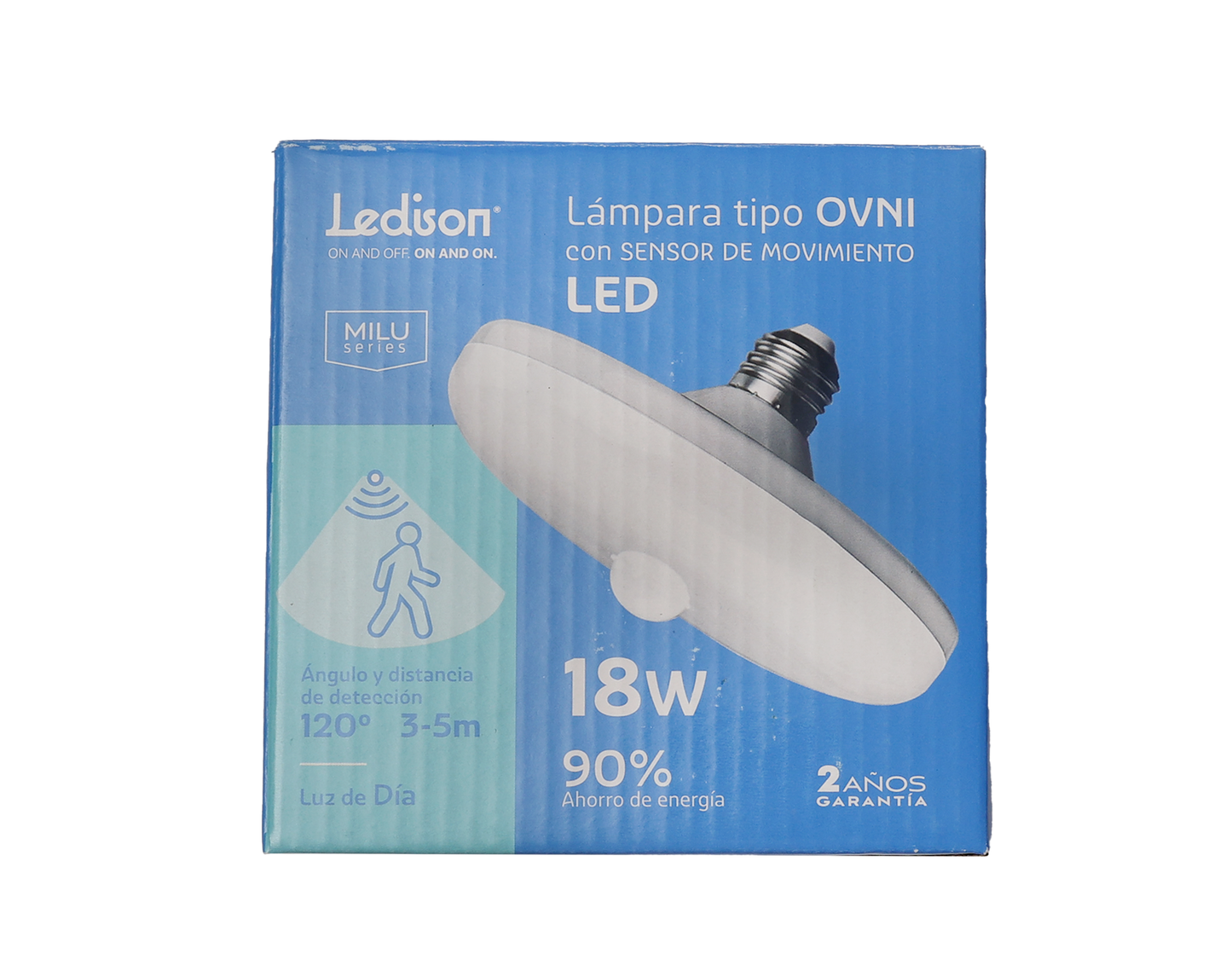 BOMBILLO LEDISON OVNI CON SENS DE MOV 50W