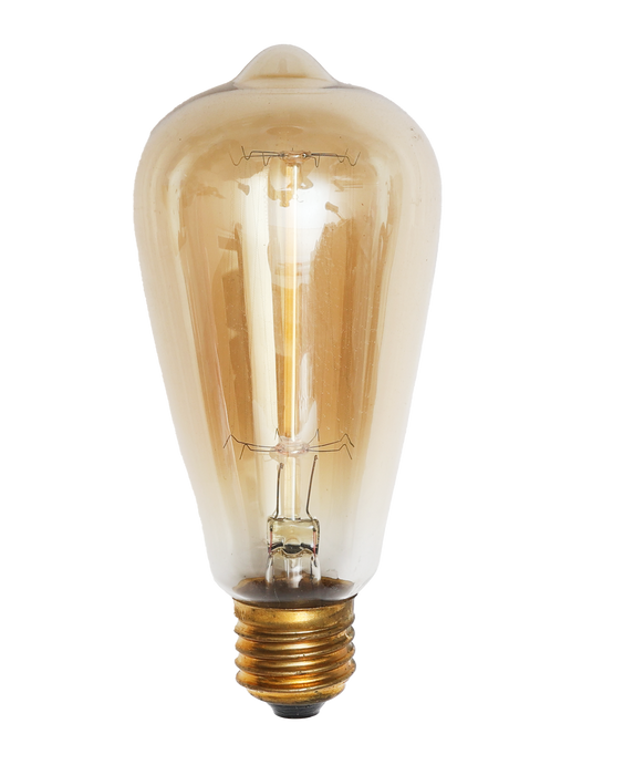 BOMBILLO LEDISON VINTAGE DECORATIVO E27 40W LUZ AMARILLA