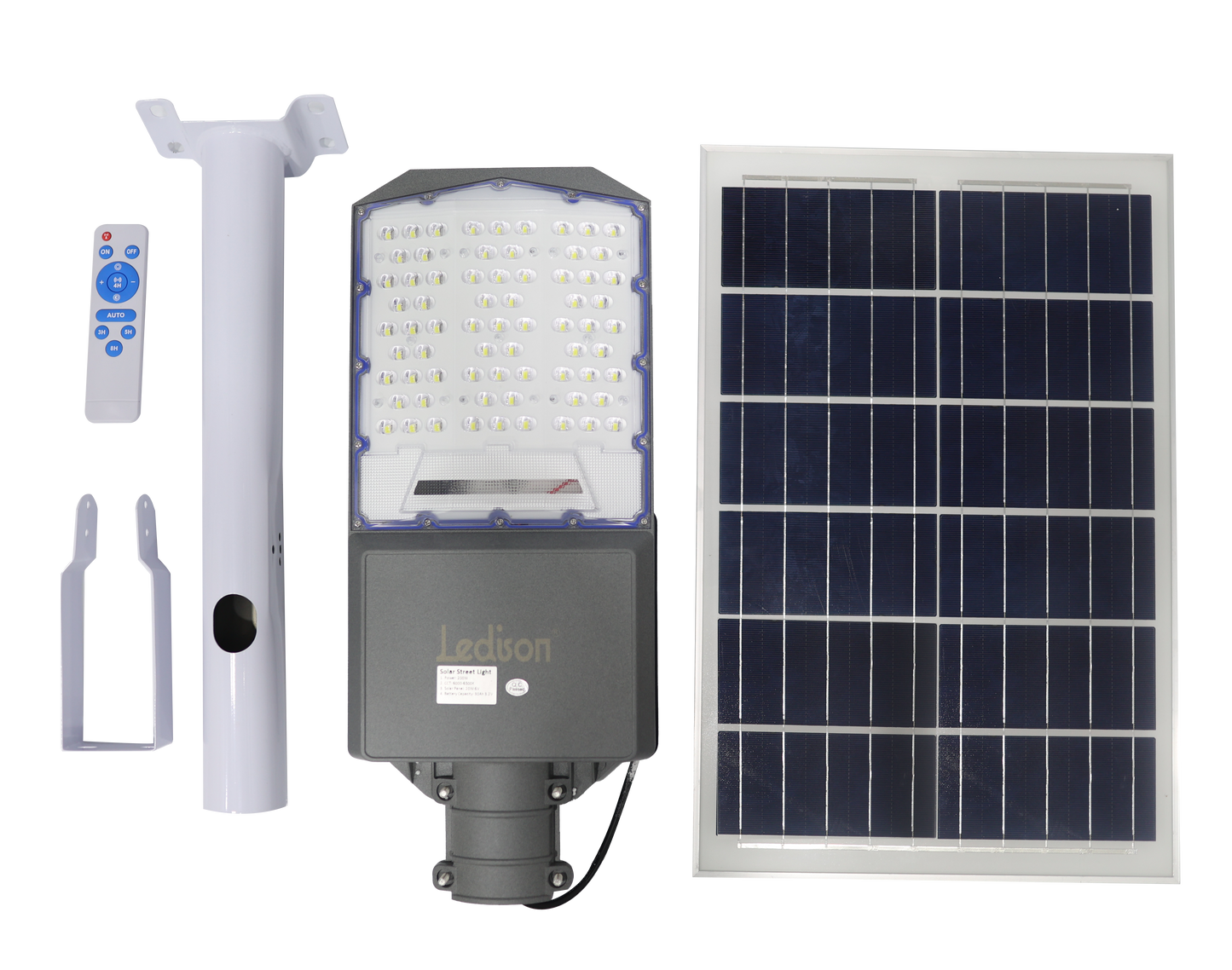 LAMPARA D/ CALLE SOLAR M/ LEDISON 200W PLATINUM ALTA POTENCIA C/ P.SOLAR POR SEPA