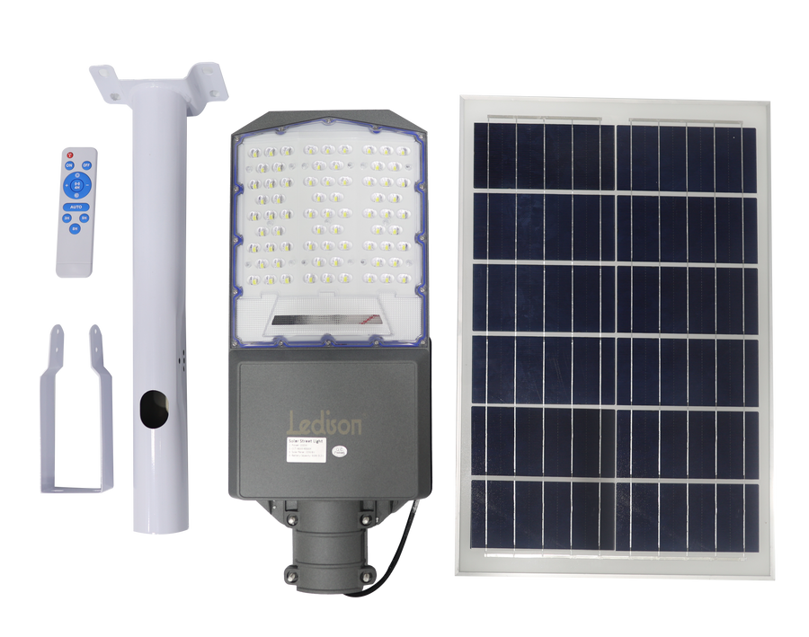 LAMPARA D/ CALLE SOLAR M/ LEDISON 200W PLATINUM ALTA POTENCIA C/ P.SOLAR POR SEPA