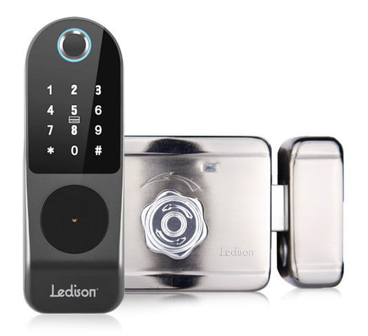 Cerradura Alta Seguridad Smart Porton Abatible Ledison